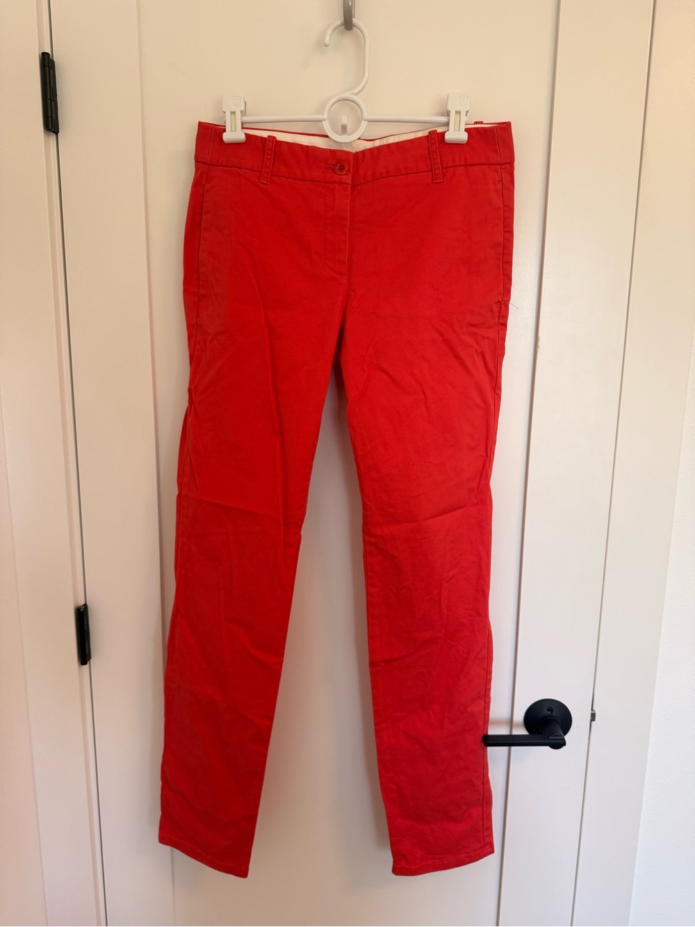 Jcrew Bennett Chino Red Straight-Leg Pants